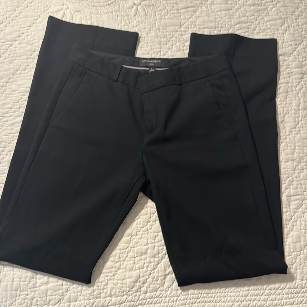 Banana Republic Logan Slacks. Black size 2